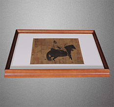 勐腊书画装裱配框服务案例